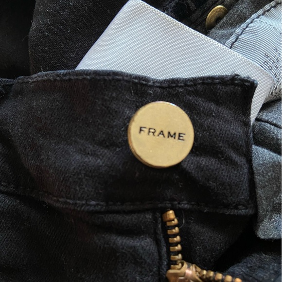 Frame Skinny  Distressed black Jeans - size 27 waist - Picture 7 of 8